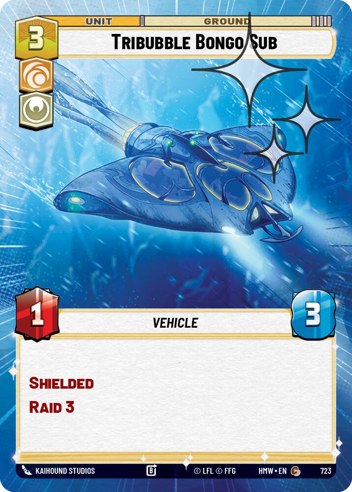 Tribubble Bongo Sub (Hyperspace Foil) (723) [Homeworlds]