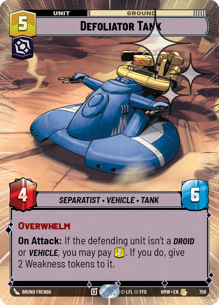 Defoliator Tank (Hyperspace Foil) (758) [Homeworlds]