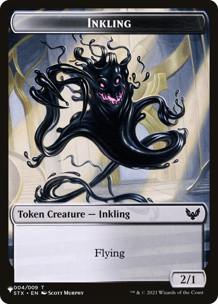 Inkling // Horror Double-Sided Token (4 // 22) [The List]