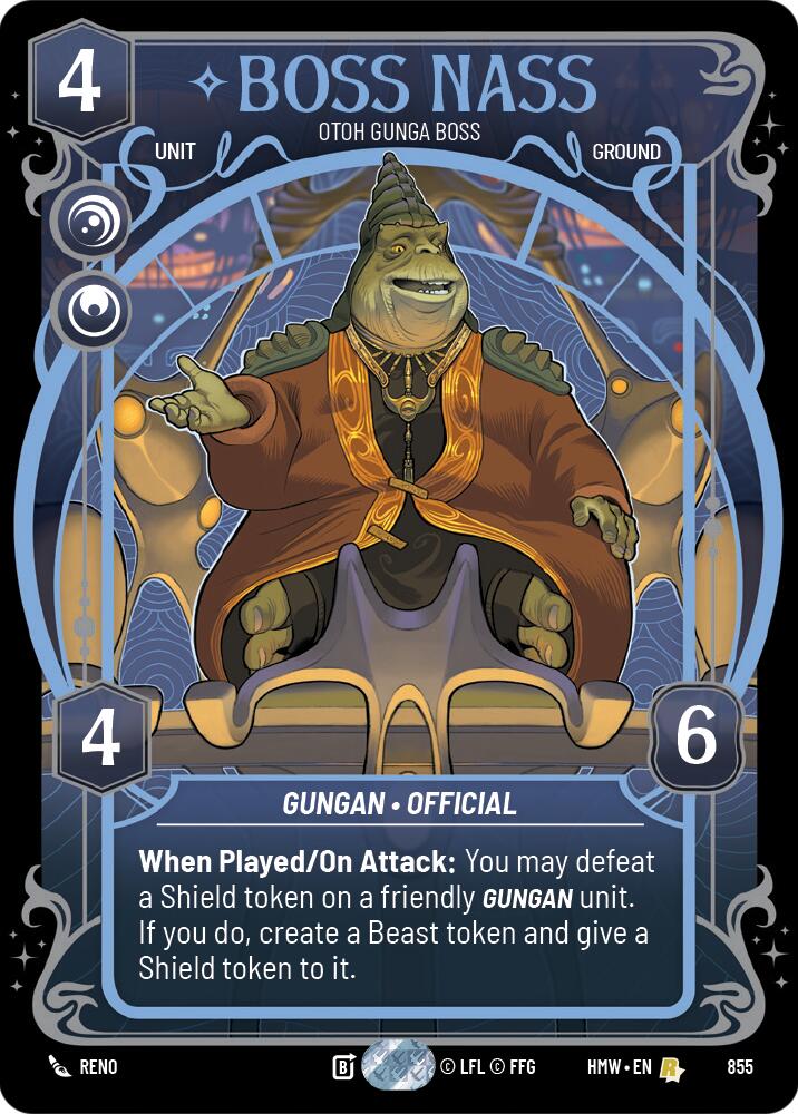 Boss Nass - Otoh Gunga Boss (Prestige Foil) (855) [Homeworlds]