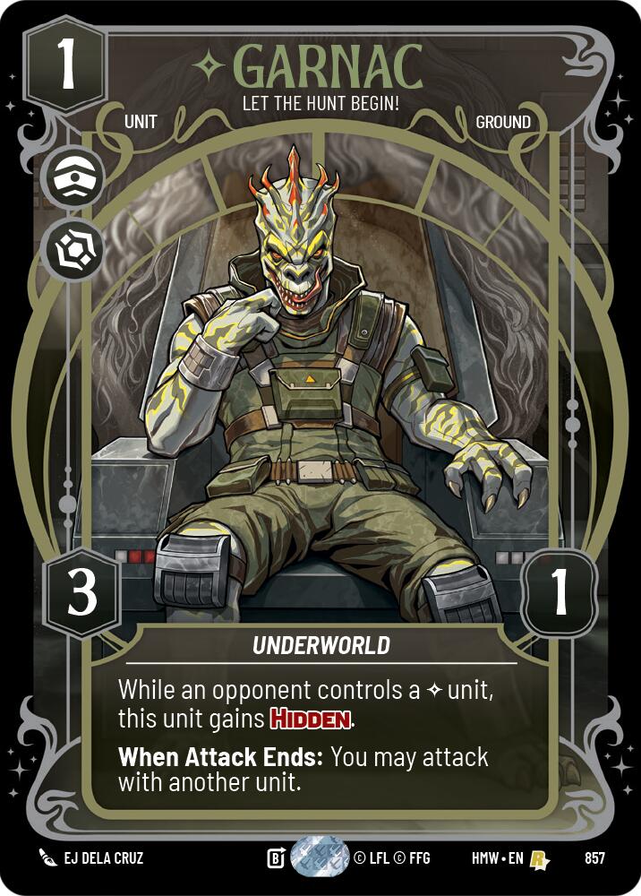 Garnac - Let the Hunt Begin! (Prestige Foil) (857) [Homeworlds]
