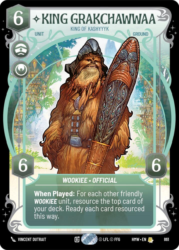 King Grakchawwaa - King of Kashyyyk (Prestige Foil) (861) [Homeworlds]