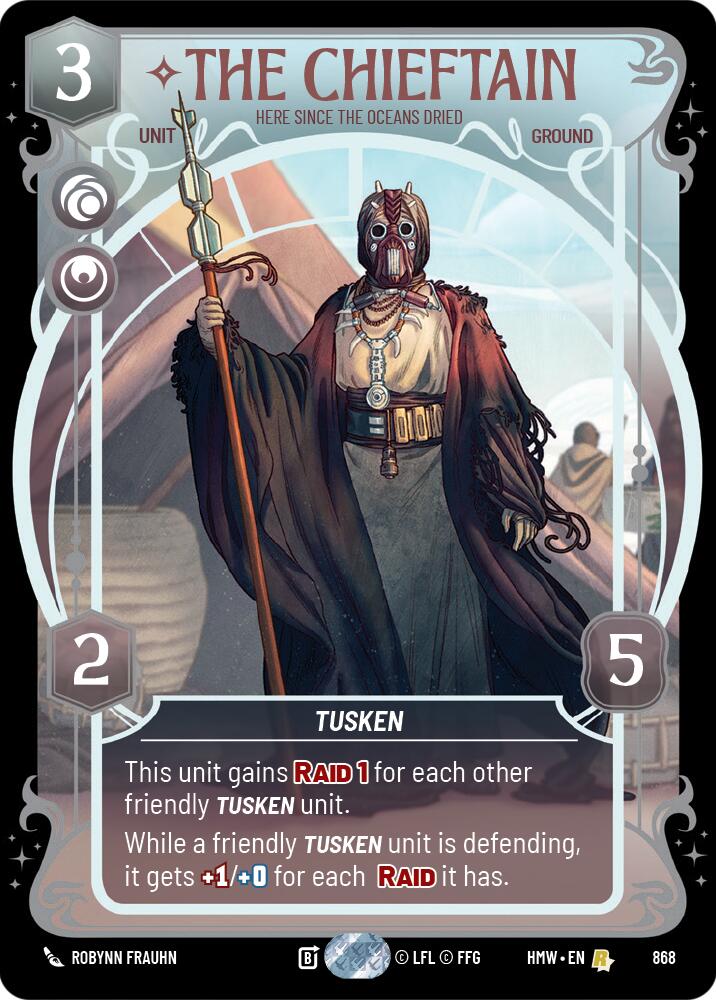 The Chieftain - Here Since the Oceans Dried (Prestige Foil) (868) [Homeworlds]