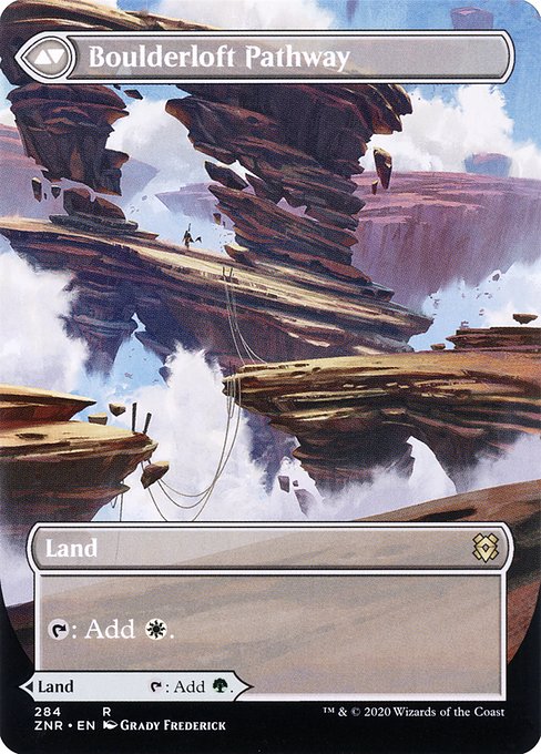 Branchloft Pathway (Borderless) (284) [Zendikar Rising] [Borderless] Reverse