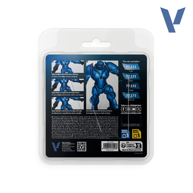 True Metallic Metal: Sapphire Blue Paint Set