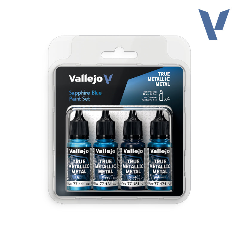 True Metallic Metal: Sapphire Blue Paint Set