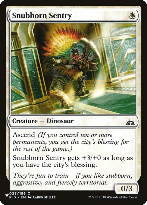 Snubhorn Sentry (RIX-23) [The List]