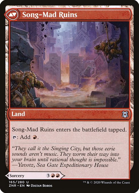 Song-Mad Treachery (165) [Zendikar Rising] Reverse