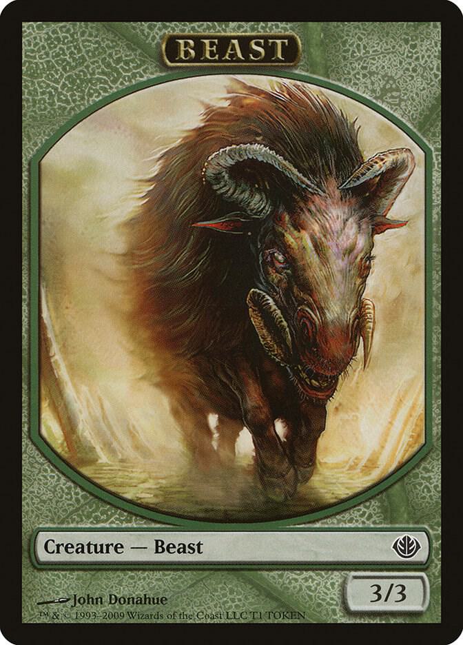 Beast Token (3/3) (T1) [Duel Decks: Garruk vs. Liliana]