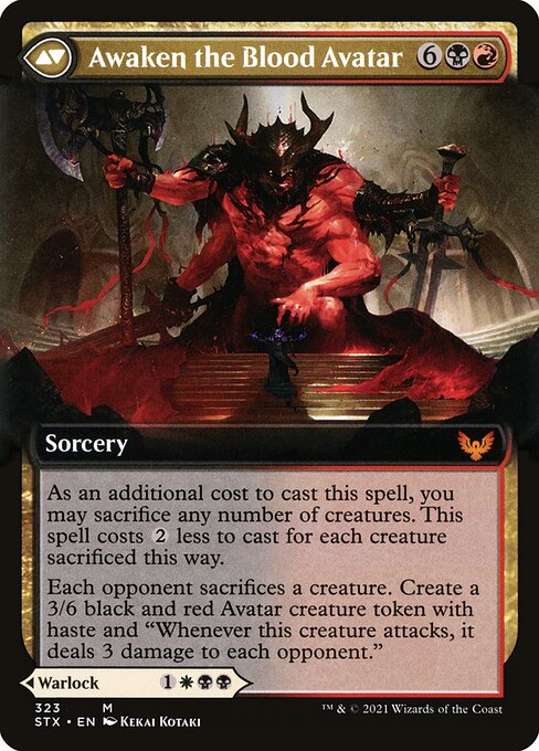 Extus, Oriq Overlord (Extended Art) (323) [Strixhaven: School of Mages] [Extended Art] Reverse