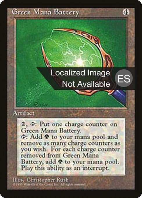 Green Mana Battery (323) [Fourth Edition Foreign Black Border]