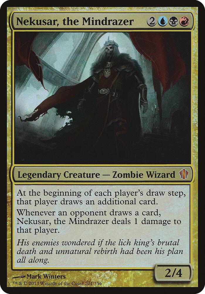 Nekusar, the Mindrazer (Commander 2013) [Oversize Cards]