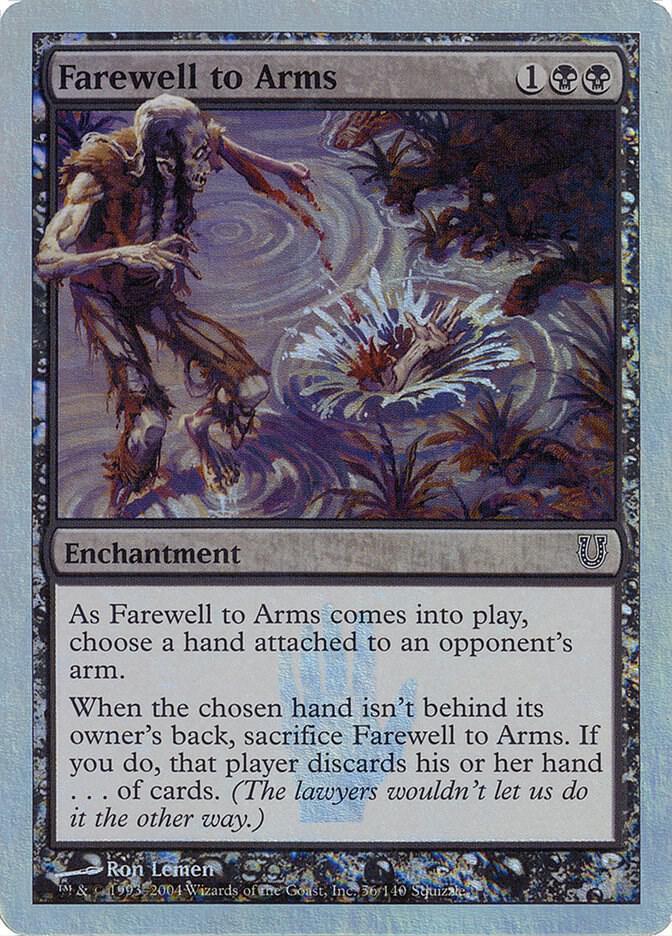 Farewell to Arms (Alternate Foil) (56) [Unhinged]