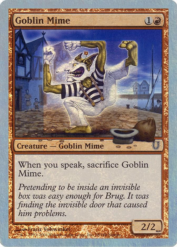 Goblin Mime (Alternate Foil) (78) [Unhinged]