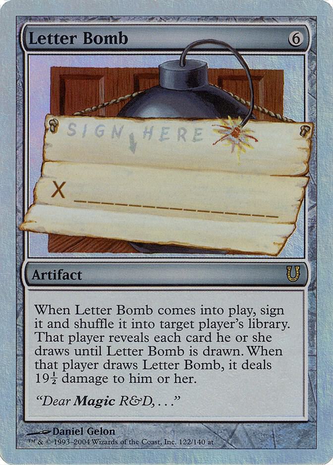 Letter Bomb (Alternate Foil) (122) [Unhinged]