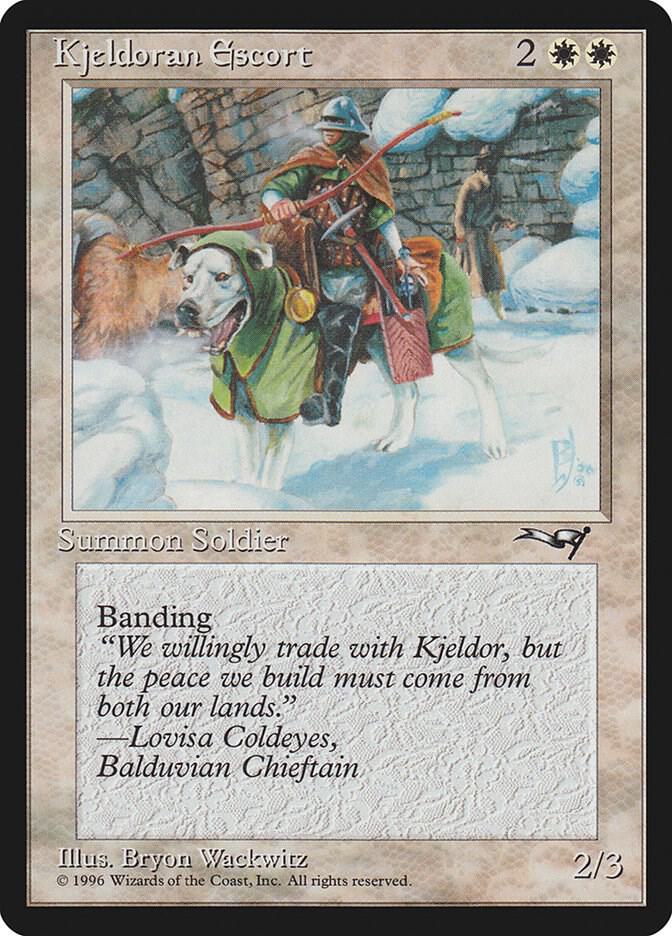 Kjeldoran Escort (Green Blanketed Dog) (134) [Alliances]