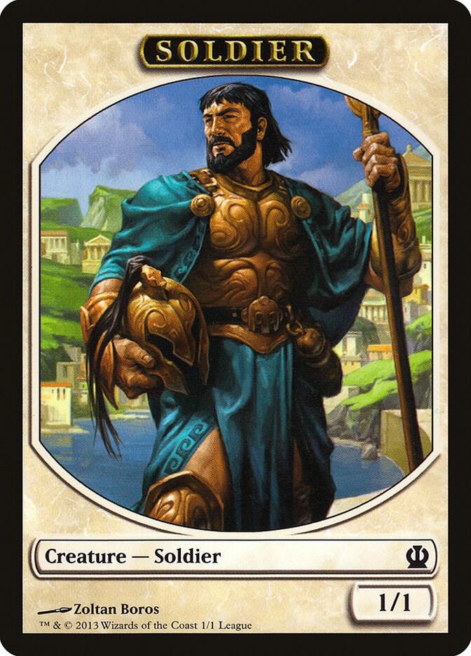 Soldier Token (Theros) (1) [League Promos]
