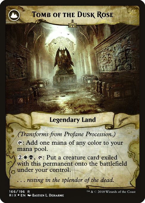 Profane Procession (166) [Prerelease Cards] Reverse