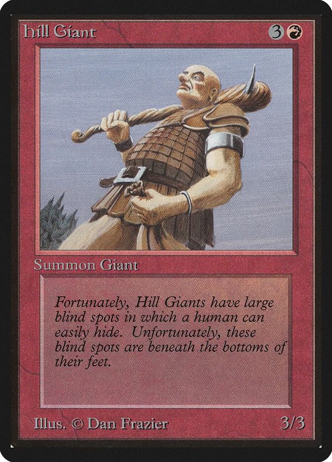 Hill Giant (158) [Limited Edition Beta]
