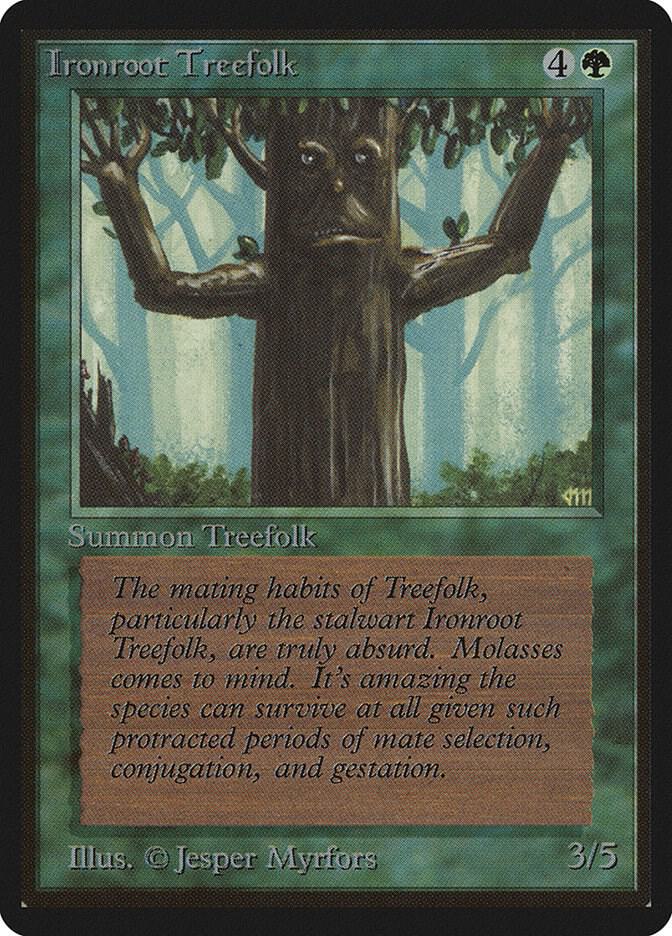 Ironroot Treefolk (204) [Limited Edition Beta]