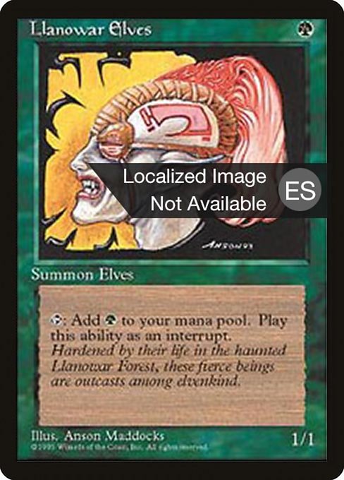 Llanowar Elves (261) [Fourth Edition Foreign Black Border]