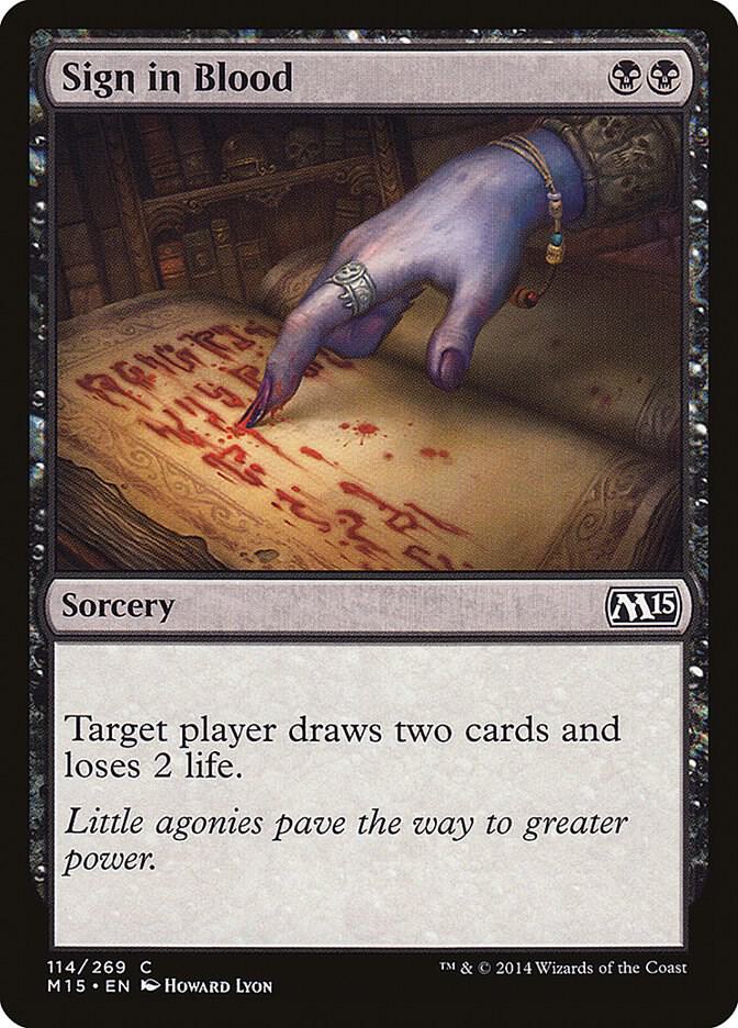 Sign in Blood (114) [Magic 2015]