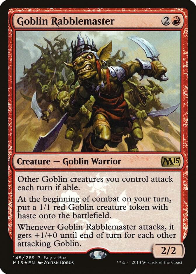 Goblin Rabblemaster (145) [Buy-A-Box Promos]