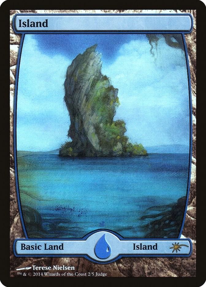 Island - Full Art (2) [Judge Promos]