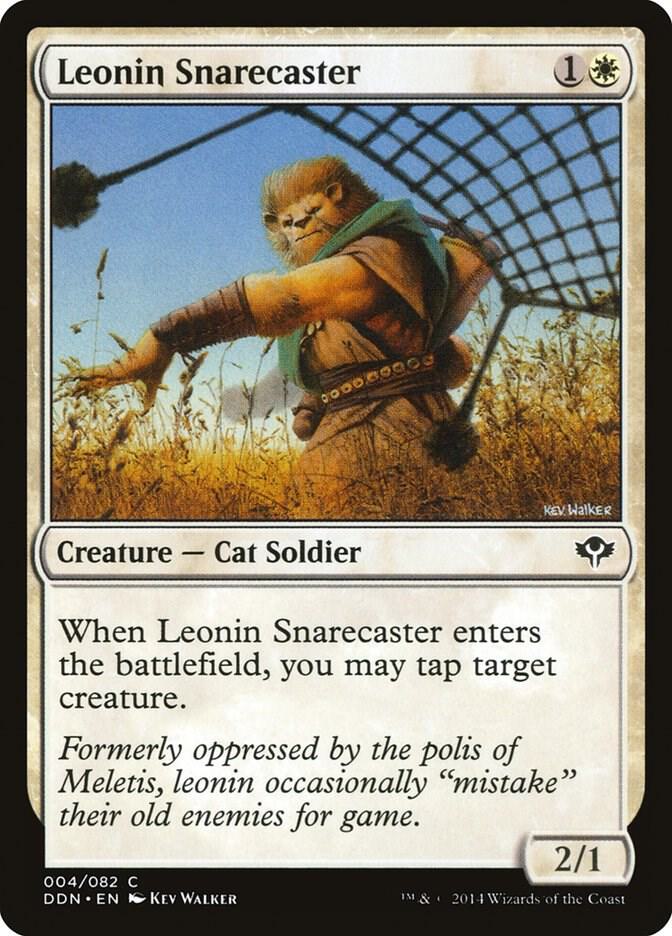 Leonin Snarecaster (4) [Duel Decks: Speed vs. Cunning]