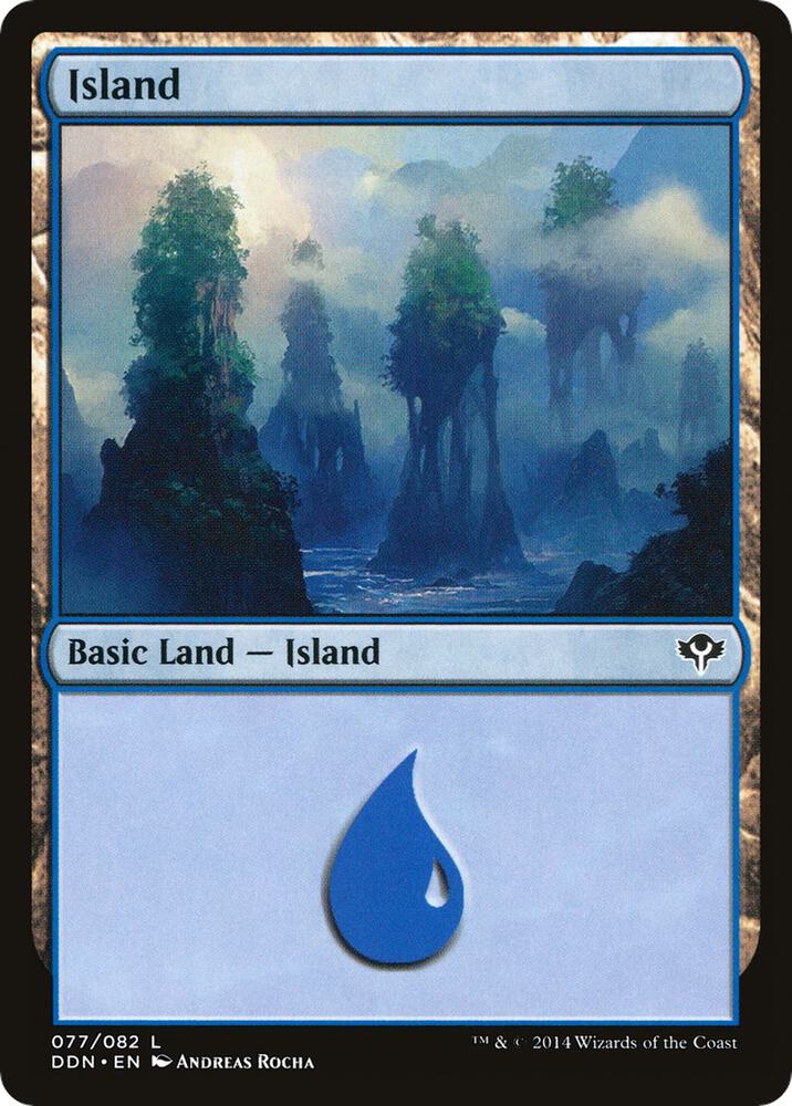 Island (077) [Duel Decks: Speed vs. Cunning]