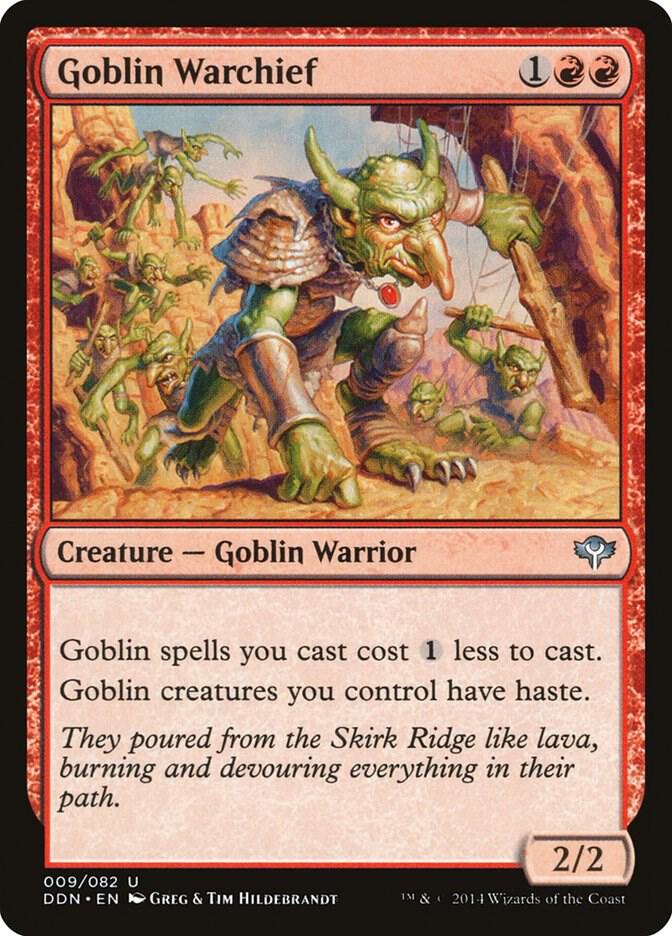 Goblin Warchief (9) [Duel Decks: Speed vs. Cunning]