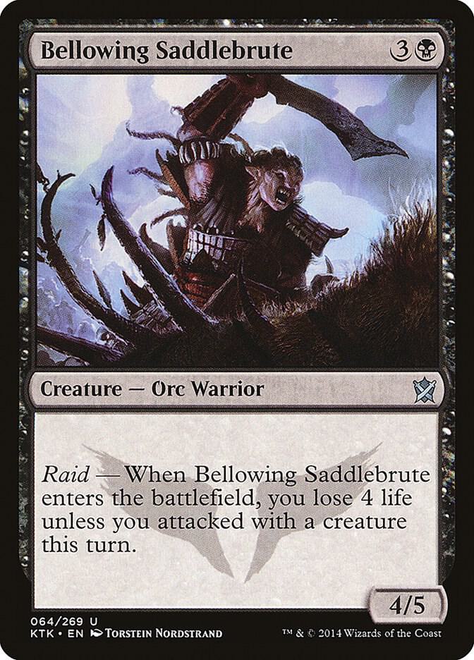 Bellowing Saddlebrute (64) [Khans of Tarkir]