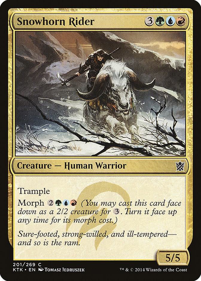 Snowhorn Rider (201) [Khans of Tarkir]