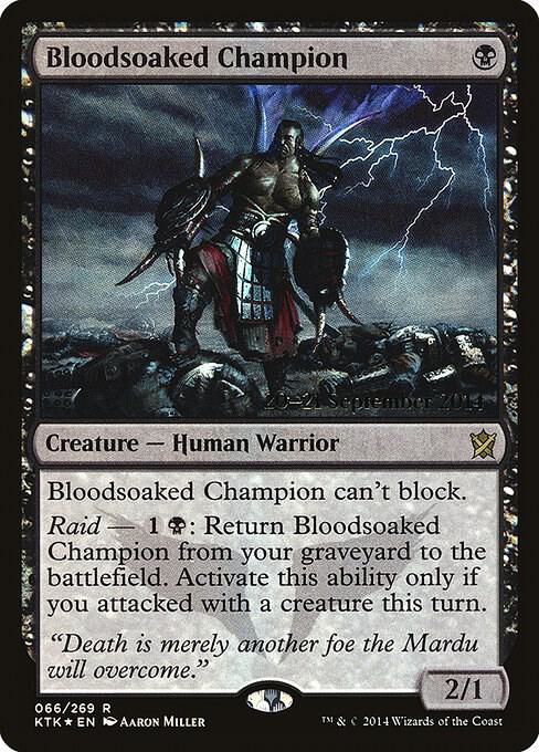 Bloodsoaked Champion (66) [Prerelease Cards]