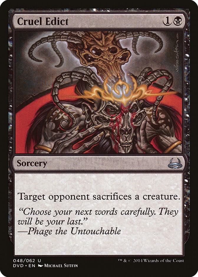 Cruel Edict (48) [Duel Decks: Anthology]