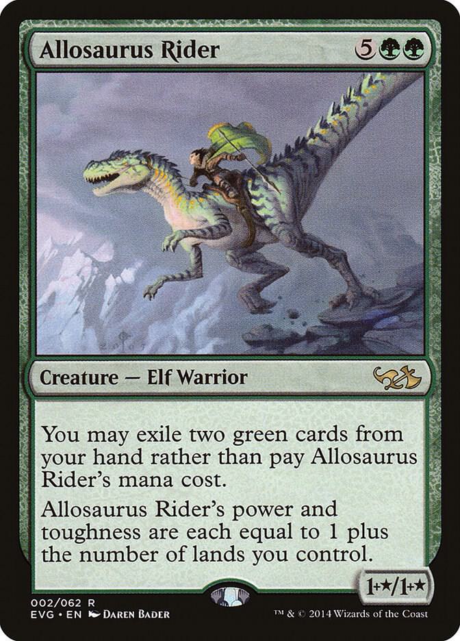 Allosaurus Rider (2) [Duel Decks: Anthology]