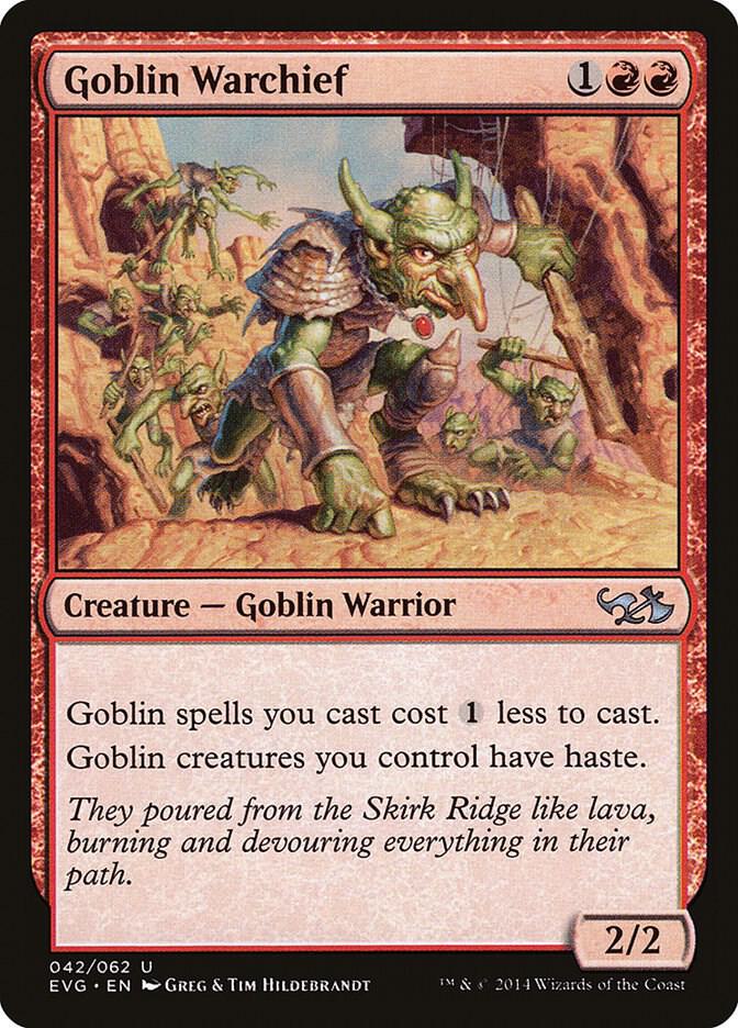 Goblin Warchief (42) [Duel Decks: Anthology]