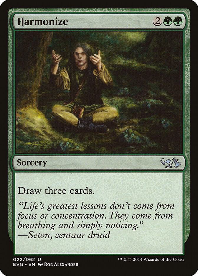 Harmonize (EVG) (22) [Duel Decks: Anthology]
