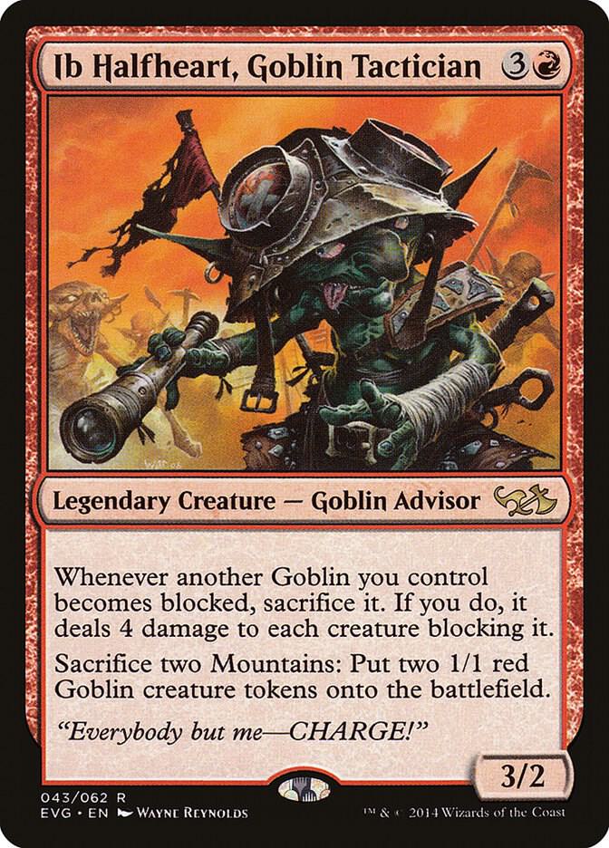 Ib Halfheart, Goblin Tactician (43) [Duel Decks: Anthology]