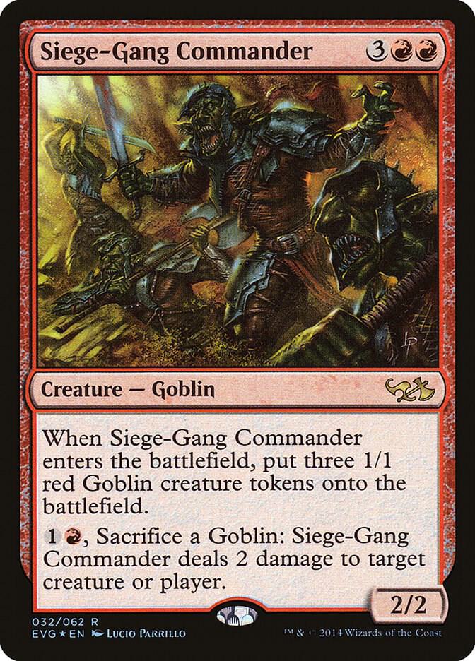 Siege-Gang Commander (32) [Duel Decks: Anthology]
