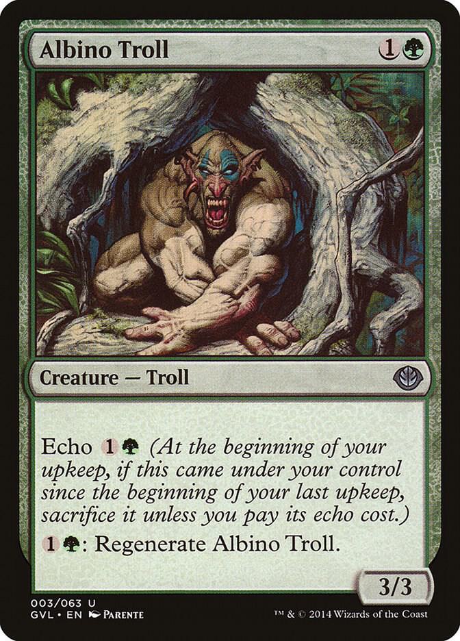 Albino Troll (3) [Duel Decks: Anthology]