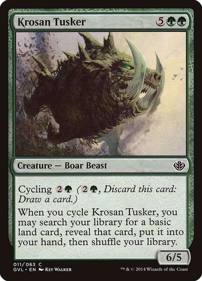 Krosan Tusker (11) [Duel Decks: Anthology]