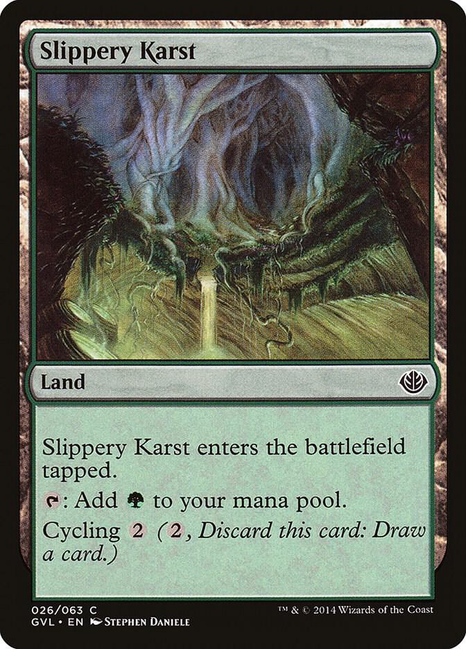 Slippery Karst (26) [Duel Decks: Anthology]