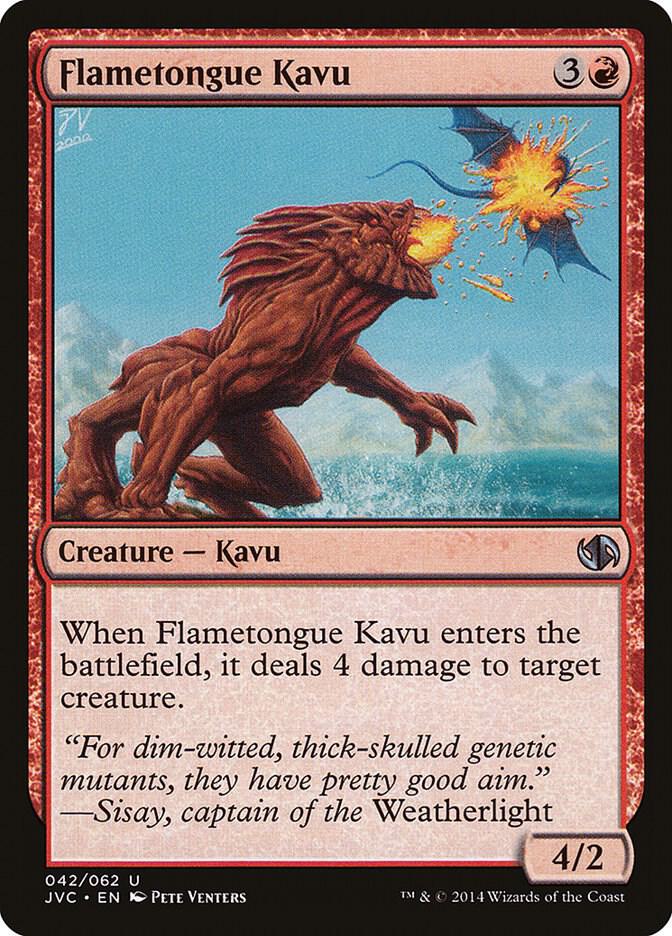 Flametongue Kavu (42) [Duel Decks: Anthology]