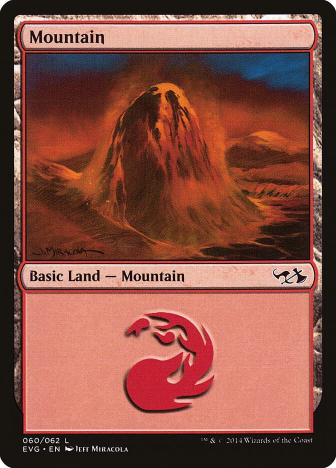 Mountain (060) (EVG) [Duel Decks: Anthology]