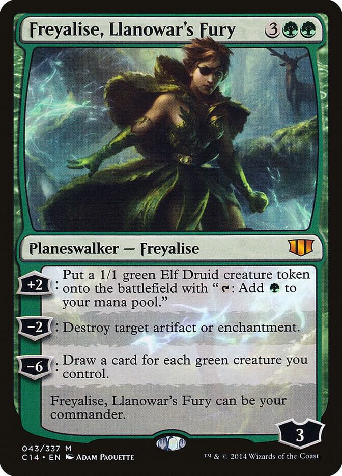 Freyalise, Llanowar's Fury (43) [Commander 2014]