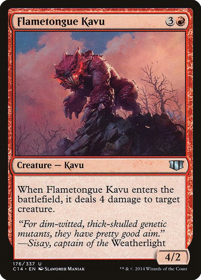 Flametongue Kavu (176) [Commander 2014]