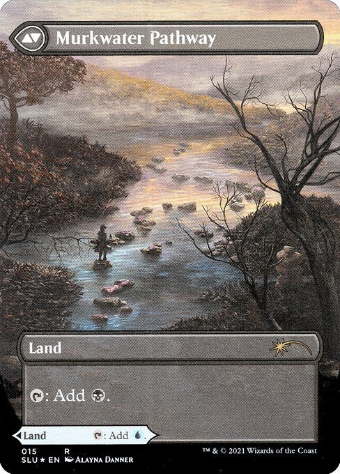 Clearwater Pathway (Borderless) (15) [Secret Lair Series] [Borderless] Reverse