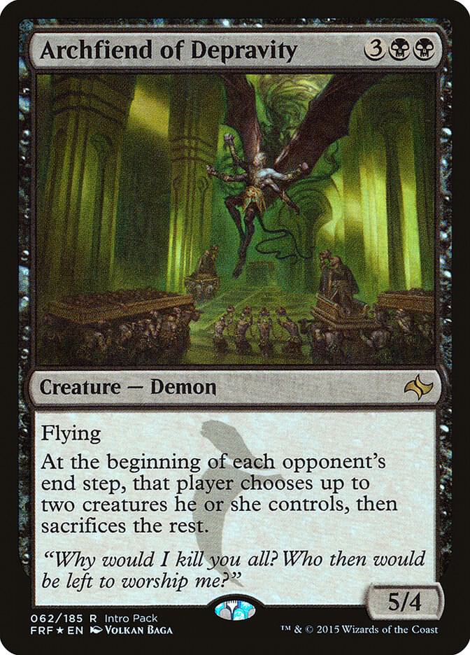 Archfiend of Depravity (62) [Unique and Miscellaneous Promos]
