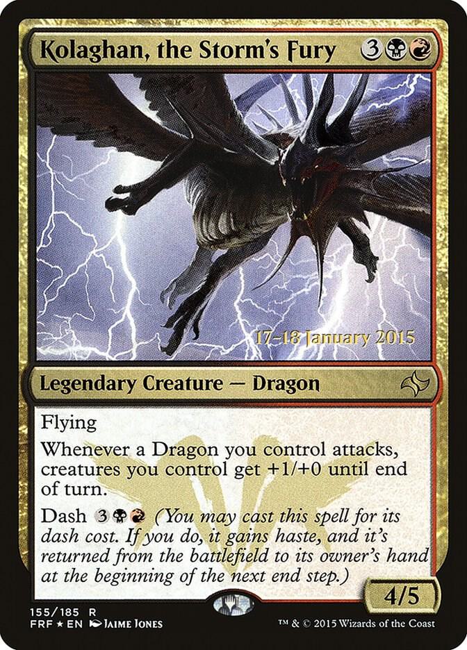 Kolaghan, the Storm's Fury (155) [Prerelease Cards]